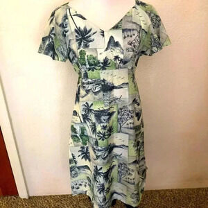 Pomare Honolulu Vintage Hawaii A Line Dress